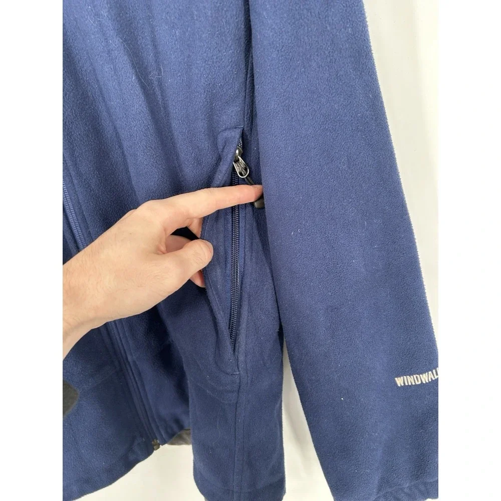 The North Face Windwall Fleece‎ Full Zip Up Jacket Adjustable Waistband Mens XL